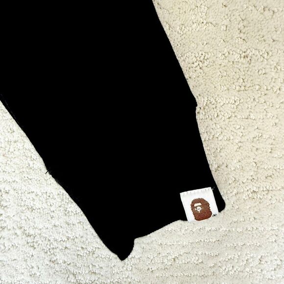 A Bathing Ape BAPE 1st Camo College Crewneck Black Sweatshirt - US Men’s XL - Picture 4 of 12